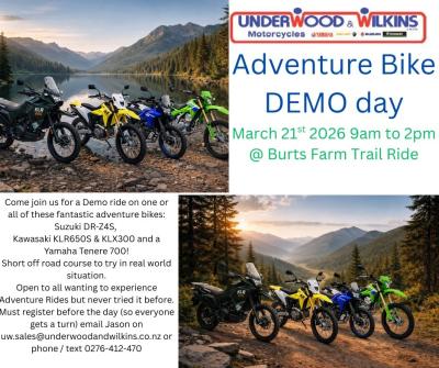 Underwood & Wilkins Motorcycles Adventure Bike Demo Day
